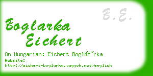 boglarka eichert business card